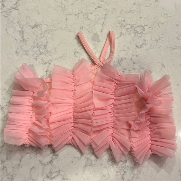 SHEIN Pink Ruffle Kids Matching Set - Picture 6 of 8